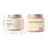 BIOAOUA Rice Pulp Bath Salt Scrub Gentle Exfoliating Body Scrub for Soft Smooth Skin Exfoliator Moisturize and Nourish