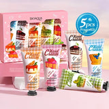Christmas gift 5/box hand cream set,Fragrance hand cream,cream texture,hand cream travel pack,durable moisturizer gift for women