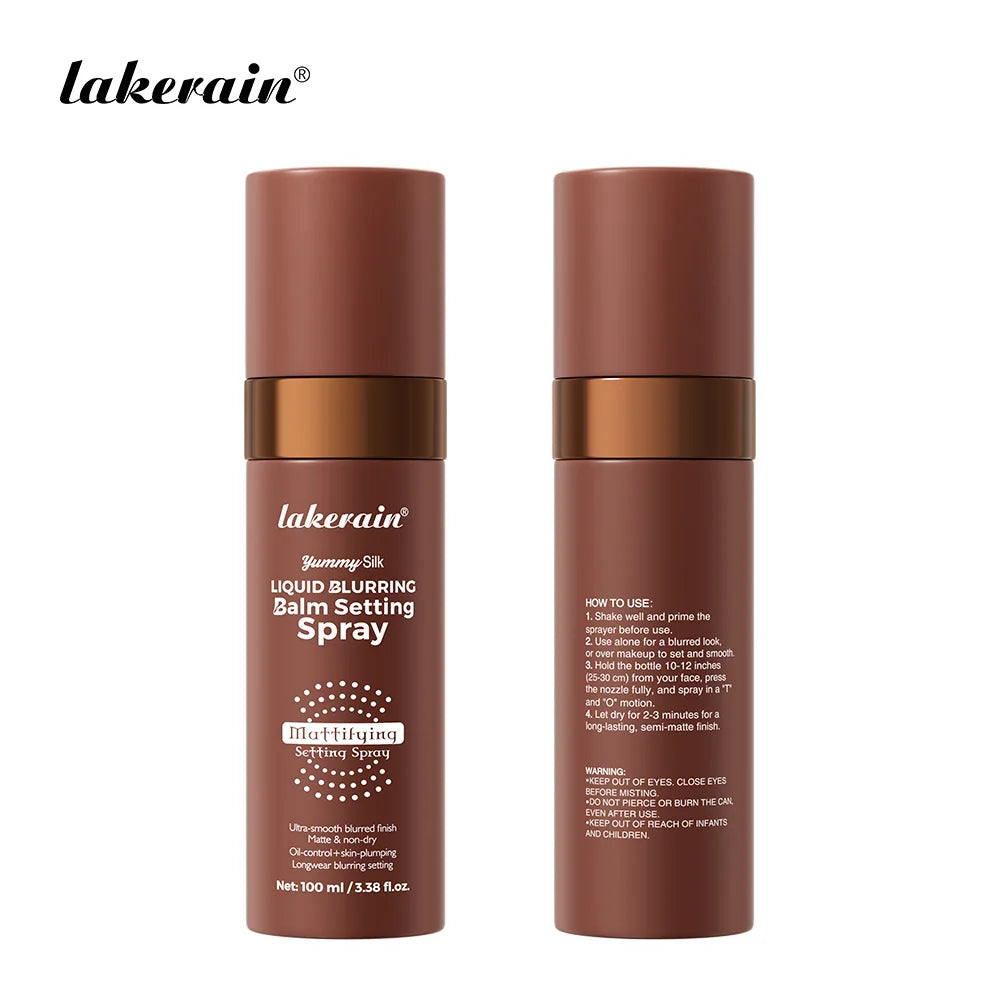 Makeup Fixer Spray Long-Lasting Oil Control Natural Matte Non Drying Weightless Makeup Liquid Blurring Balm Setting Spray