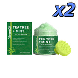 Tea Tree Scalp Scrub Anti-Dandruff Oil Control Refreshing Fluffy Anti-Breakage Soothing Nourishing Hair Deep Cleansing Shampoo