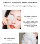 300/600pcs Round Facial Cleansing Pads High-Quality Makeup Remover Wipes Hypoallergenic Lint-Free Round Pads Light Beige