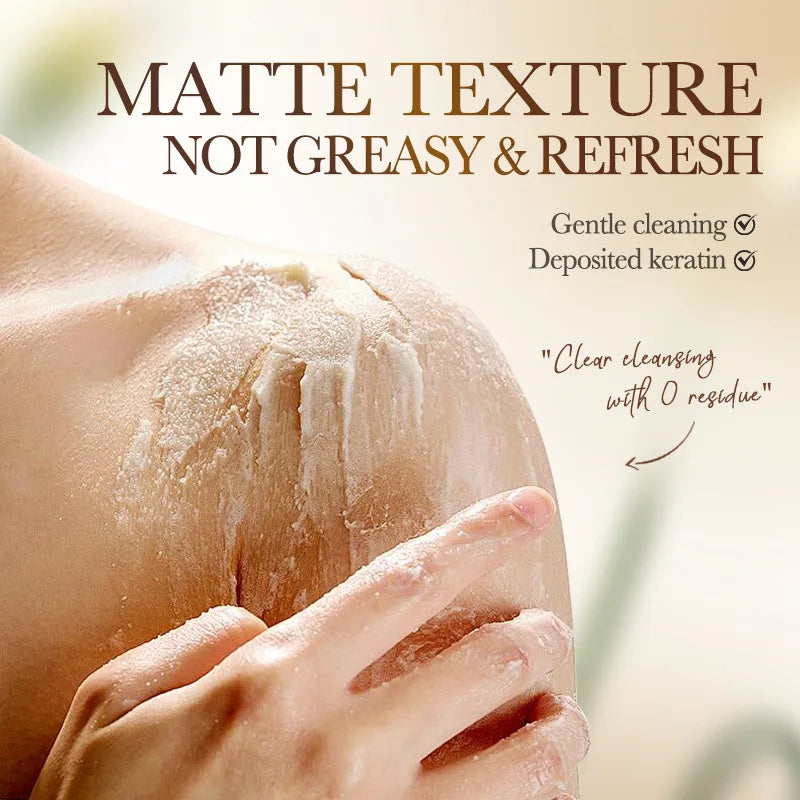 BIOAOUA Rice Pulp Bath Salt Scrub Gentle Exfoliating Body Scrub for Soft Smooth Skin Exfoliator Moisturize and Nourish
