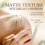 BIOAOUA Rice Pulp Bath Salt Scrub Gentle Exfoliating Body Scrub for Soft Smooth Skin Exfoliator Moisturize and Nourish