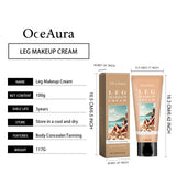 Instant Body Bronzer Foundation Makeup Cream Sun-Kissed Glow Bronzing Tint with Hyaluronic Acid Blurring Body Luminizer 100ml