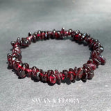 Natural Garnet Bracelet For Woman Crystal Bracelet Jewelry Red Stones Healing Energy Gift Lucky