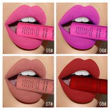QIBEST Sexy Velvet Matte Lip Gloss Liquid Lipstick Lipgloss Beauty Red Nude Waterproof Long-lasting Lip Stain Makeup For Women