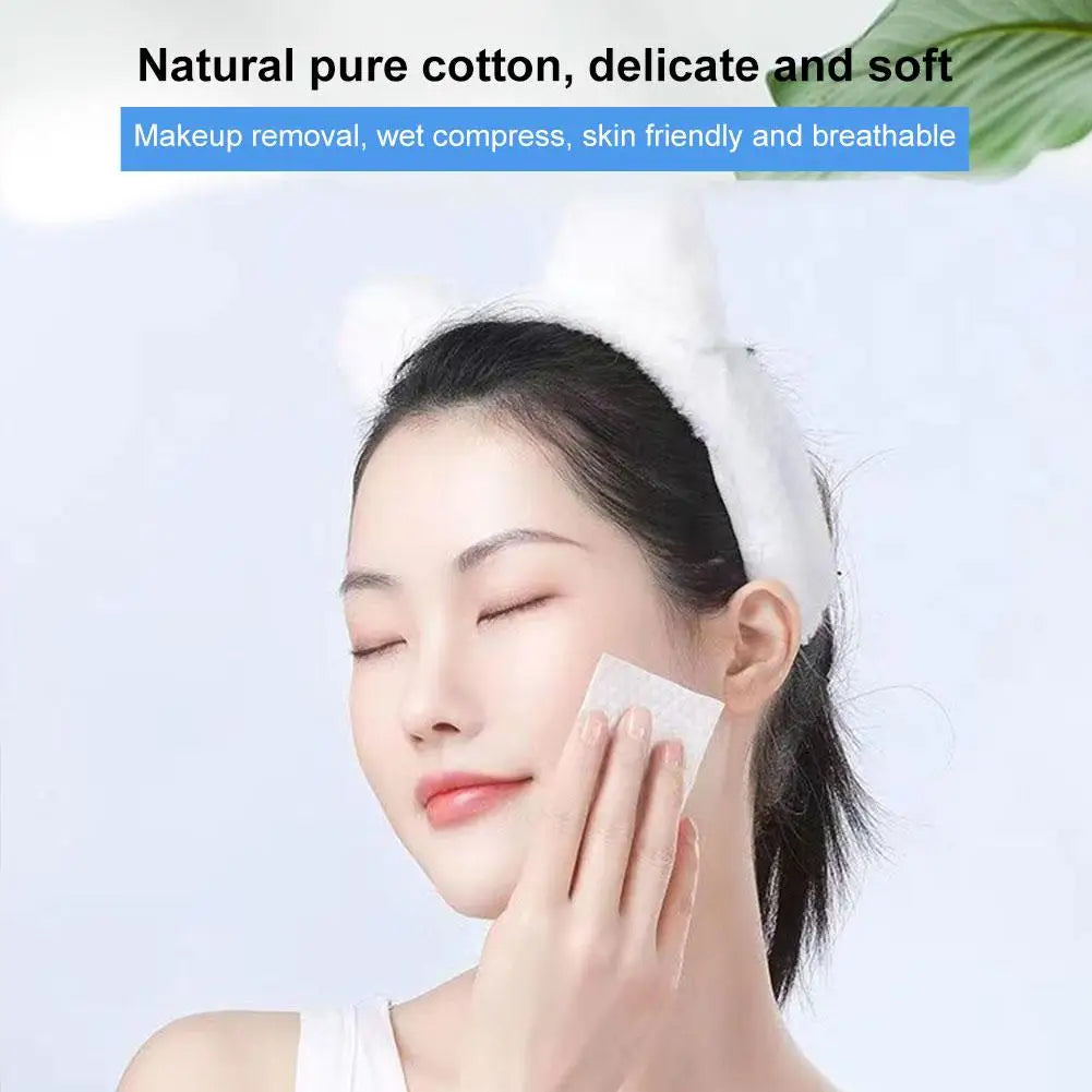 600/450pcs Thicken pearl Pattern Disposable Makeup Cotton Wipes Soft Remover Pads Facial Cleansing Paper Wipe Cosmetic Padsd