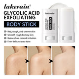 Lakerain Exfoliating Body Stick Multiple Glycolic Acid Cleaning Long-lasting Moisturizing Nourishing Smoothing Skin Care