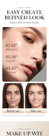 Face Makeup Primer Tri-color Cream Contour Color Isolation Waterproof Makeup Foundation Natural Makeup Base Cream 40g