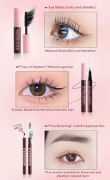 Women's Christmas makeup set, 9 lipsticks & powder press &BB cream & eyebrow pencil & mascara & eyeliner set,for women and girls