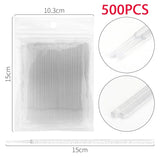 500/1000PCS Crystal Colorful Eyelash Cleaning Micro Brush Beauty Makeup Remover Tool Wholesaler