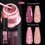 5ml Fluorescent Diamond Line Gel Shiny Painted Gel Nail Polish Semi-Permanent UV Gel Polish Varnish DIY Nail Art Design Salon