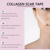 1 Roll Silicone Scar Sheets , 4cmX150cm Self-Adhesive Scar Cover Tape Reusable and Effective Skin Care Strips collagen scar tape