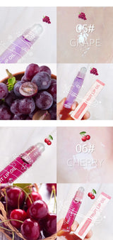 Roll-On Lip Oil Moisturizing Lip Balm Liquid Nourishing Lip Oil Colorless Transparent Fruit Lip Oil New Valentine's Day Gift Lip Balm
