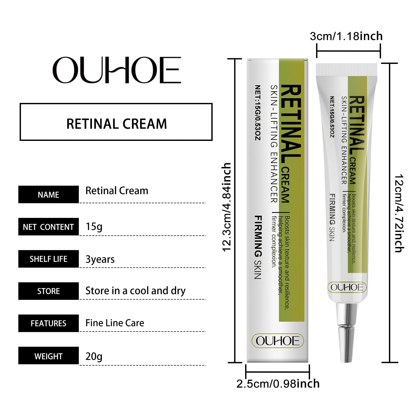 Retinol Cream Smoothing Wrinkle Firming Hydrating Barrier Support Radiant Fade Fine Lines Moisturizing Tightening Face Cream