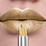 21Colors Bold & Intense Glitter Shiny Metallic Lipstick Pearlescent Lip Tint,Long Lasting Lip Senior Matte Lip Makeup Gifts for