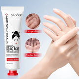 SADOER Kojic Acid Hand Cream Brightening Repair Dry Rough Skin Moisturizing Nourishing Smoothing Hydrating Daily Hand Care 30g