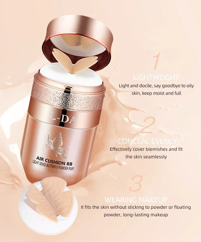 Air Cushion CC Cream Moisturizing Foundation Concealer Long Lasting Waterproof Brighten BB Cream Isolation Base Makeup Cosmetics
