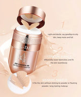 Air Cushion CC Cream Moisturizing Foundation Concealer Long Lasting Waterproof Brighten BB Cream Isolation Base Makeup Cosmetics