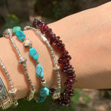 Natural Garnet Bracelet For Woman Crystal Bracelet Jewelry Red Stones Healing Energy Gift Lucky