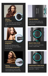 VGR Hair Dryer Professional Hot and Cold Adjustment 110000 RPM Blow Dryer Brushless Motor Hair Styling Blow Dryer Machine V-401