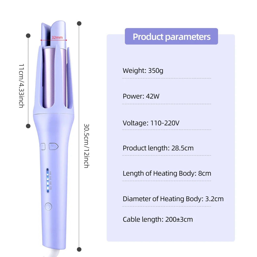 Tinsol 32mm Automatic Curling Iron Automatic Rotating Ceramic Curler Professional Curling Iron Curling Iron Curler