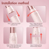 Hair dryer brush detachable 5-in-1 styling and drying system, fast drying, curl smoothing and styling, automatic curling iron