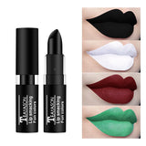 TEAYASON Matte Lipsticks 12 Colors Waterproof Long Lasting Lip Stain Non-stick Cup Sexy Red Black Lipstick Pigment Lip Cosmetics