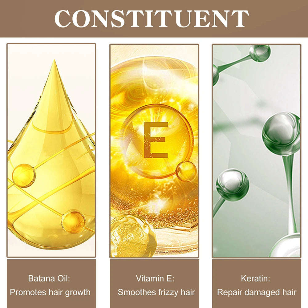100% Natural Batana Oil Batana Butter Hair Mask Treatment Deep Conditioner for Dry Damaged Hair and Growth Nourishing & Smooth