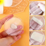 1/2Pcs Silicone Makeup Sponge Transparent Makeup Foundation Sponge Non-Absorbing Water-Based Crystal Jelly BB Cushion Puff