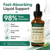 Lymphatic Drainage Liquid Drops - Immune & Lymph System Support Supplement Natural Herbal Blends Promotes Lymph Circulation & Re