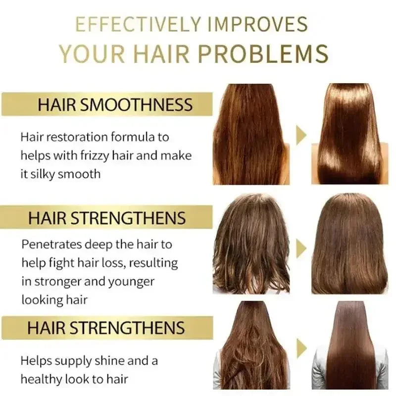 Magical Keratin Hair Mask Professional Fast Repairing Damaged Frizzy Hairs Soft Smooth Shiny Permanent Straightening Hair Care