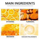 Vitamin c and turmeric hand wax mask for hands and feet, smoothing skin, gently cleansing hand mask, illuminating hand skin
