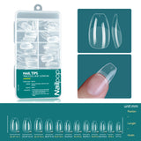 Nailpop Soft Gel Tips For Nails Acrylic Material Half Almond Artificial Nail Capsule Accessories Tool Art Salon 120pcs/box