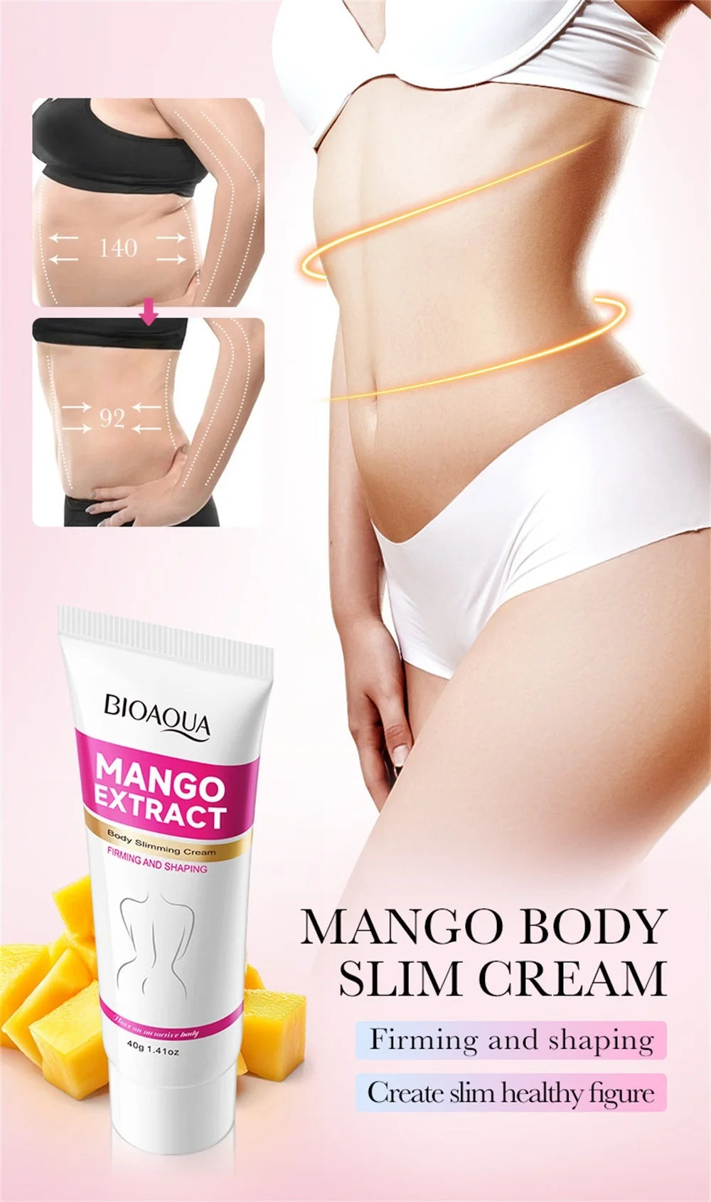 Fast Slimming Cream Weight Loss Remove Cellulite Sculpting Fat Burning Massage Firming Lifting Quickly Niacinamide Body Care 40g