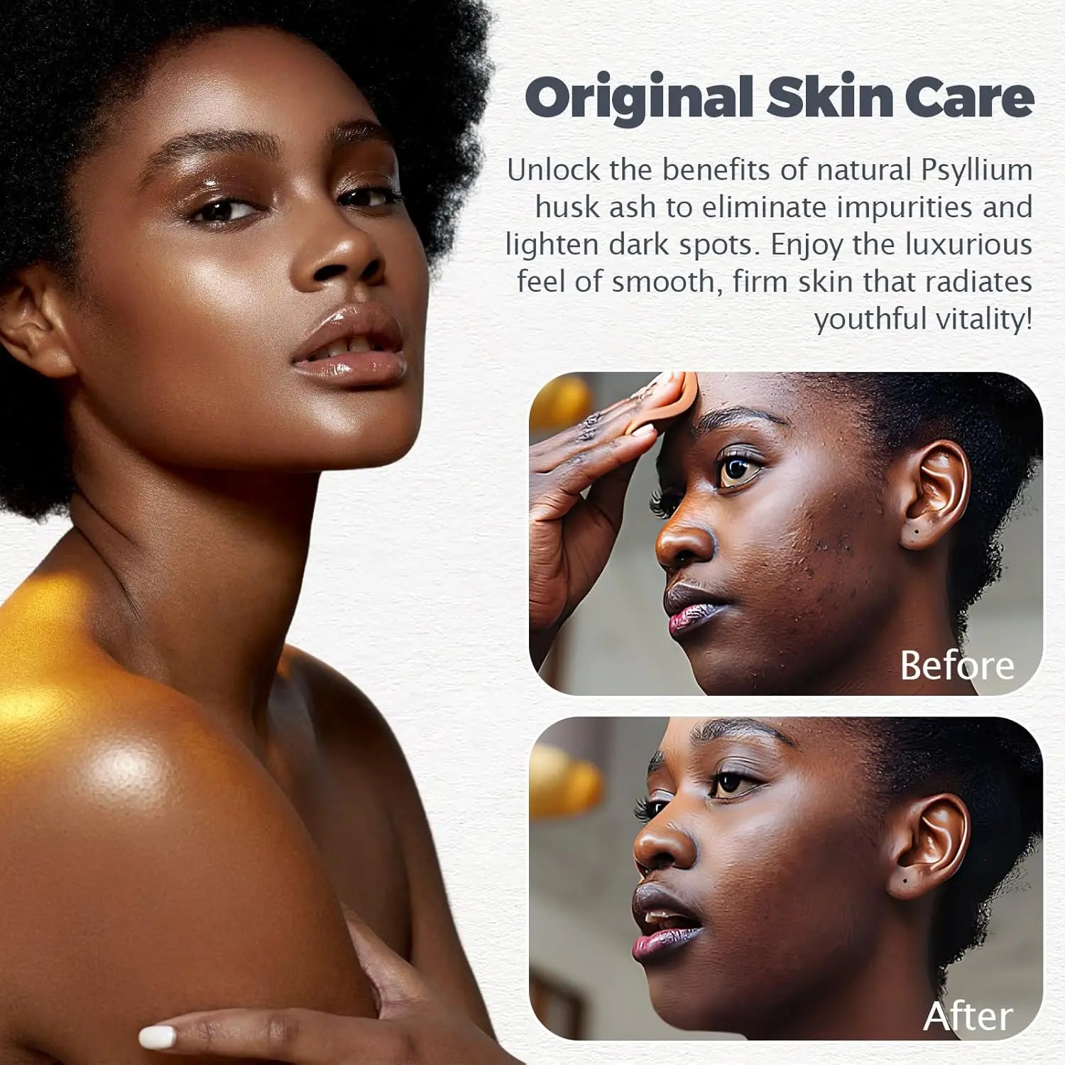 Raw African Black Soap for Oily Skin, Dark Spots  Pure & Natural Ingredients - Organic  Face and Body Wash Soap
