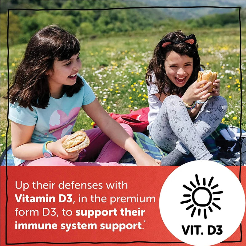 Children's Multivitamin Gummies - with Vitamin C, Omega-3 Fish Oil - Boosts Immunity and Supports Brain Health