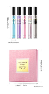Alcohol-Free Women's Fragrance Gift Set 5Pcs Long-Lasting Fresh Scent Body Spray