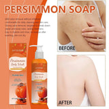 Persimmon Shower Gel Persimmon Extract For Men and Women Gentle on All Skin Types Deodorizing Soap Rose Scent
