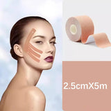 2.5CM*5M Kinesiology Tape For Face V Line Neck Eyes Lifting Wrinkle Remover Sticker Tape Facial Skin Care Tool Elastic Bandage