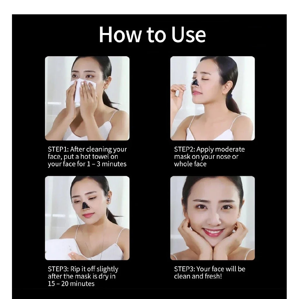 LANBENA Blackhead Remover Nose Black Mask Face Care Mud Peel Off Mask Skin Care 50g