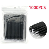 500/1000PCS Crystal Colorful Eyelash Cleaning Micro Brush Beauty Makeup Remover Tool Wholesaler