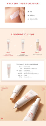 FOCALLURE Makeup Primer Oil Control Face Base Invisible Pores Cream Before Makeup Moisturizing Foundation Primer Cosmetics