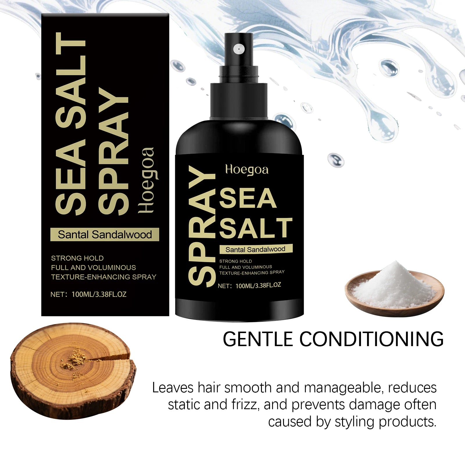 Lasting Sea Salt Styling Spray For Volume Texture Thickness Light Hold Texturizing Thickenin Hairdress Salon Holding Spray