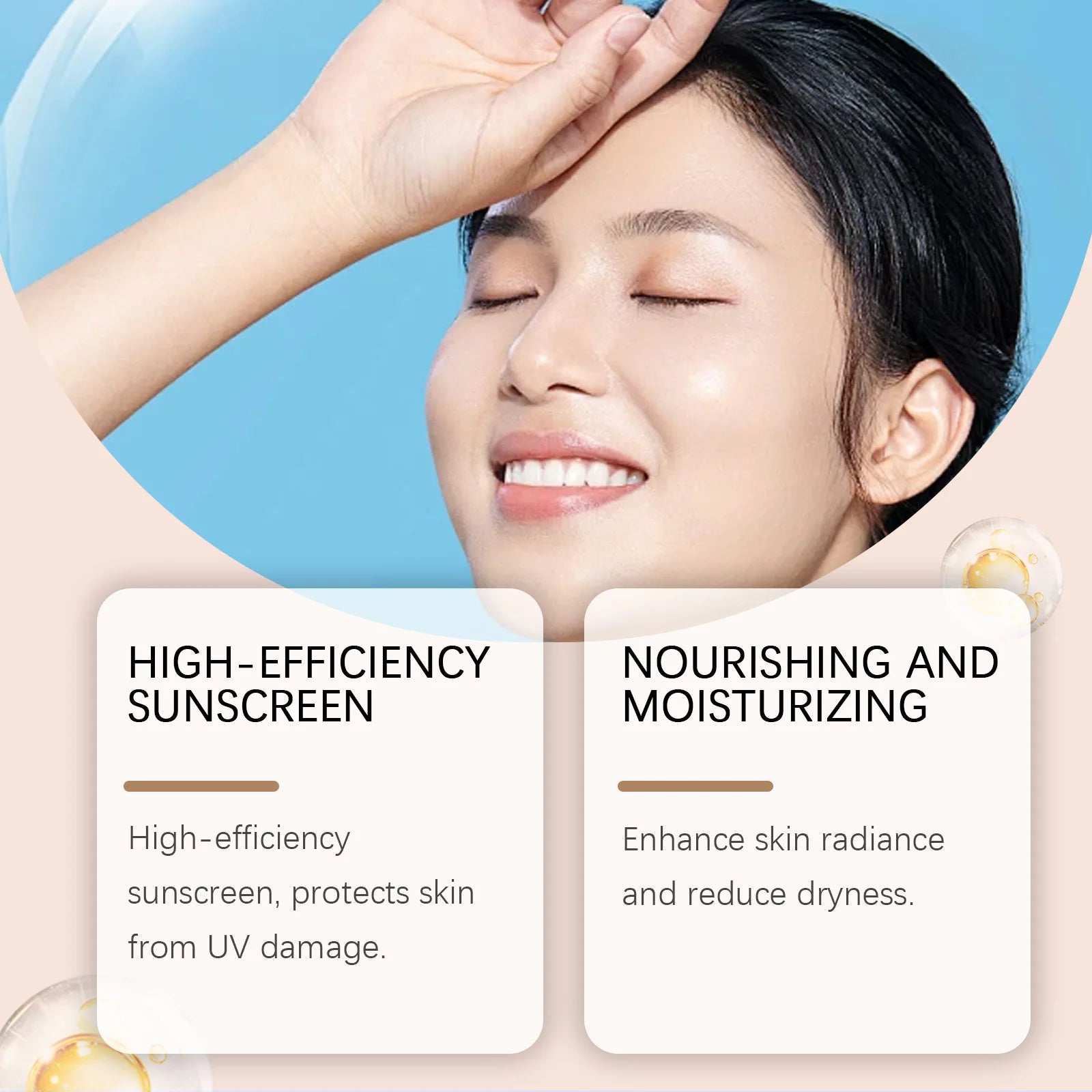 Protective BB Cream - Coverage for Facial Blemishes, Moisturizing, Daily Protection Tinted Moisturizer Light