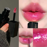 Pearlescent Polarized Green Lip Mud Gloss Fine Shimmer Lip Glaze Plumping Gothic Black Moisturizing Shiny Halloween Lips Makeup