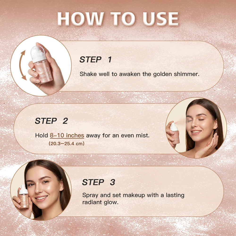 Luminous Setting Spray Instantly Boosts Skin Dewy Plump-looking Lasting Hydration Face Makeup Blends Seamlessly Natural Finish