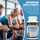 Magnesium Bisglycinate - for Muscle, Nerve, Sleep, Joints, Bones, Immune & Energy - High Absorption, Vegetarian,120 Capsules