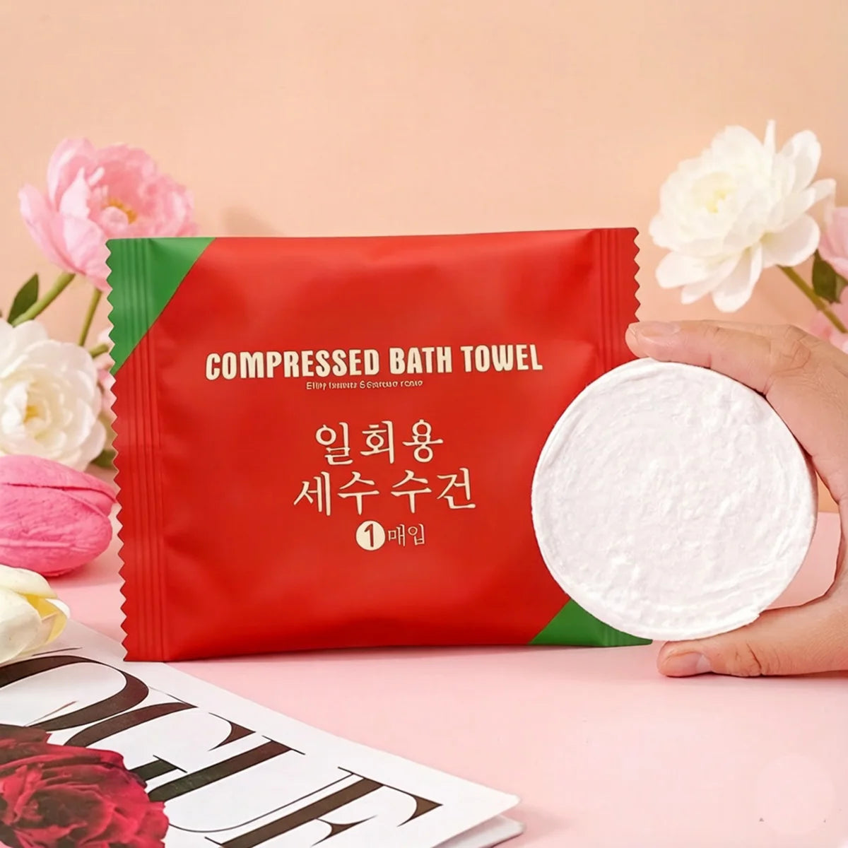 5/10Pcs Soft Thickened Disposable Bath Towels Compressed Portable Towels for Outdoor Travel Hotel Shower Washable