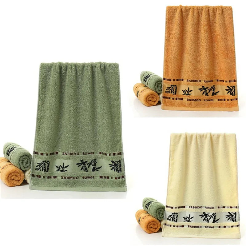 Set of 1/4/6 Bamboo Fiber Towels Sets Home Bath Towels Adults Face Towel Thick Absorbent Luxury Bathroom Towels Toalha De Praia